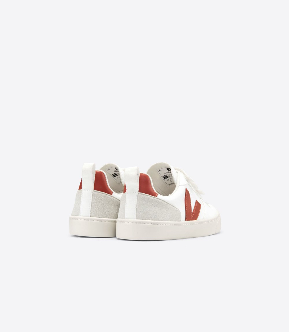 Veja Sneakers Kids - V-10 Velcro Cwl - White - 7591FHTYU